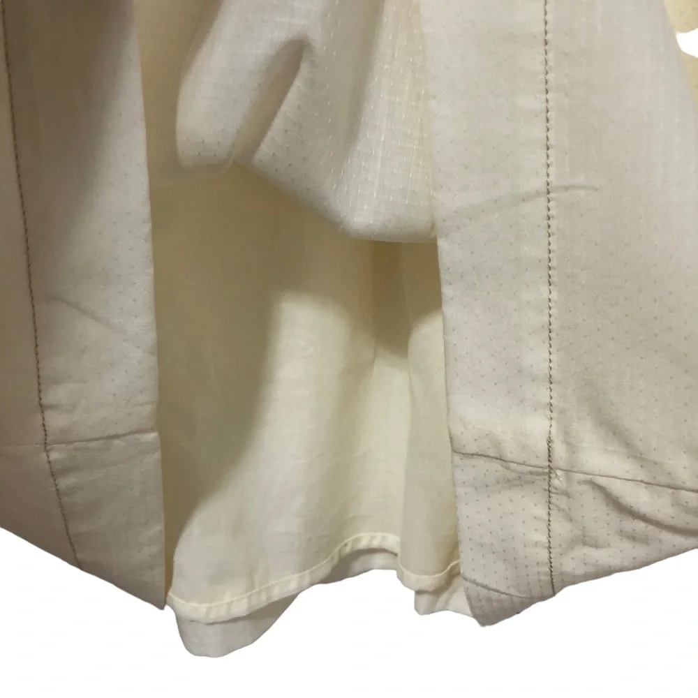 GYMBOREE Top Peasant Blouse NEW Cream Size 7/8 Lined Cotton Long Sleeves